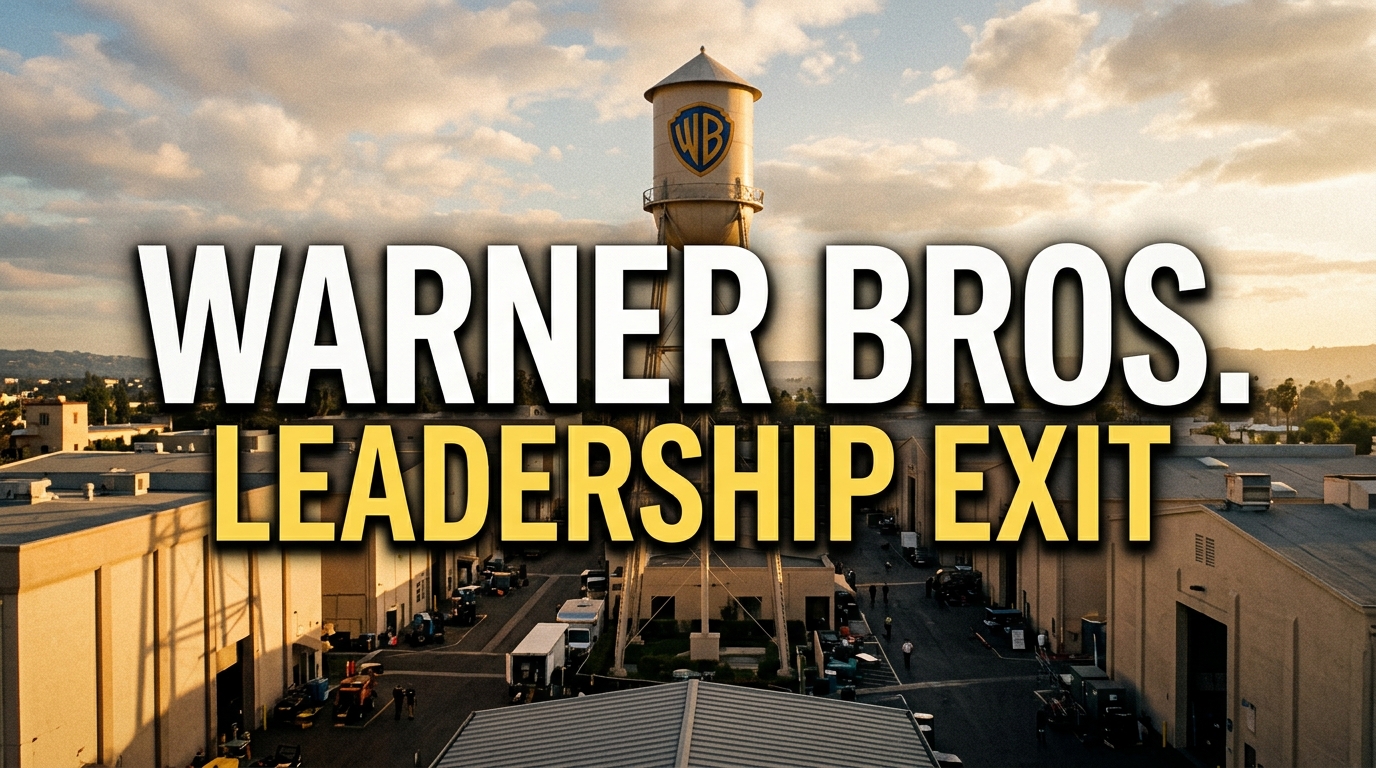 Warner Bros. studio lot water tower against a clear Los Angeles sky