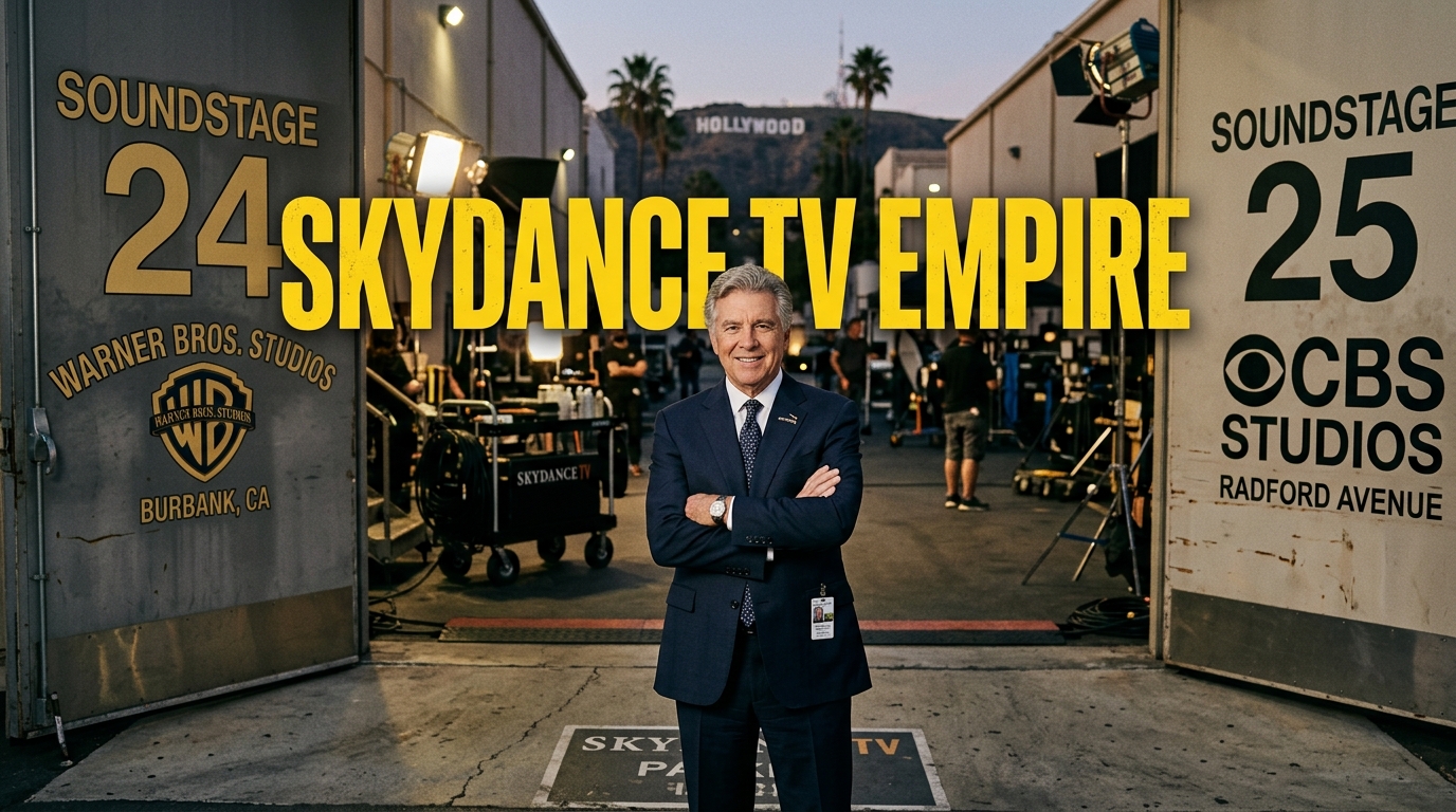 Paramount and Warner Bros Television production studio backlot