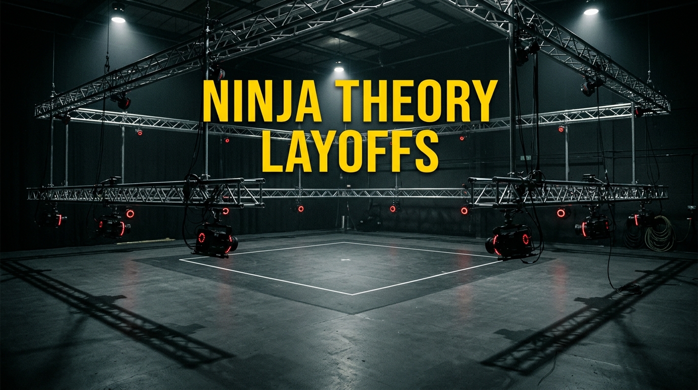 Signage and studio workspace entrance at game developer Ninja Theory